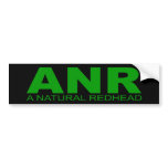 Attitudes - "A Natural Redhead" bumper stickers