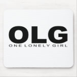 Attitudes - "One Lonely Girl" Mouse Mat