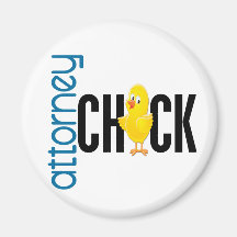 Attorney Chick Refrigerator Magnet