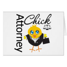 Attorney Chick v3 Greeting Card