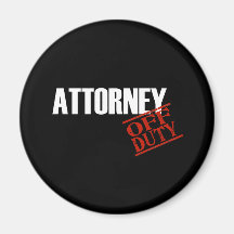 Attorney Dark Refrigerator Magnet