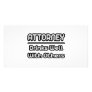 Attorney...Drinks Well With Others Personalized Photo Card