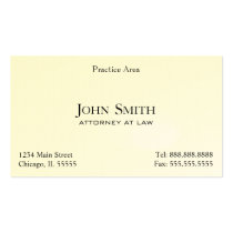 Attorney, Elegant Clean II business cards