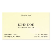 Attorney Elegant Clean II business cards