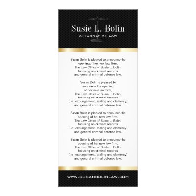 Attorney Rack Card by colourfuldesigns
