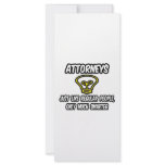 Attorneys...Like Regular People, Only Smarter Full Color Rack Card