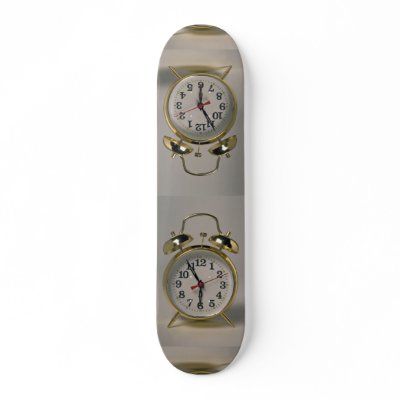 Attractive Alarm clock Custom Skateboard by inspirelove