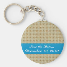 Attractive antique white stems squares on brown ro key chain
