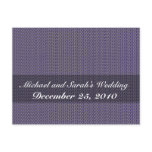 Attractive blue damask pattern on grey surface post card