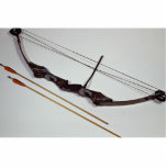 Attractive bow and arrow used in competition photo sculptures