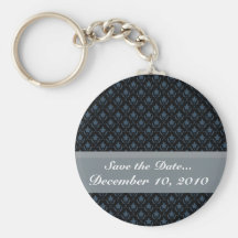 Attractive light blue flowers with two leafs on ro key chains