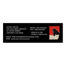 ATTRACTIVE STYLIZED CATS PROFILE BUSINESS CARDS