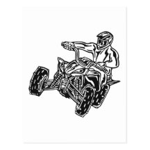 ATV Riders Postcards