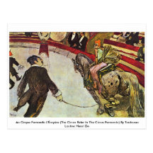 Au Cirque Fernando L'Écuyère Postcard