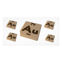 Au Gold Photo Cards