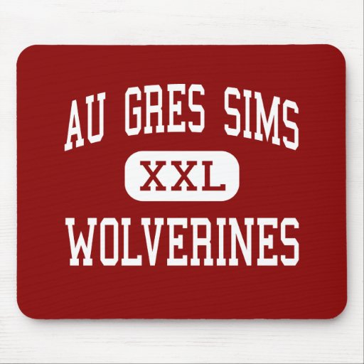 Au Gres Sims - Wolverines - High - Au Gres Mousemat