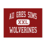 Au Gres Sims - Wolverines - High - Au Gres Post Cards