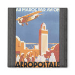 Au Maroc Par Avion Aeropostale, Vintage Magnets