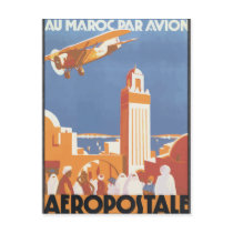 Au Maroc Par Avion Aeropostale, Vintage Postcards
