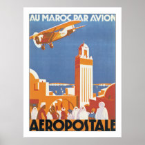 Au Maroc Par Avion Print