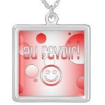 Au Revoir! Canada Flag Colours Pop Art Pendants