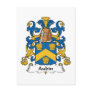 Aubin Family Crest Postcard