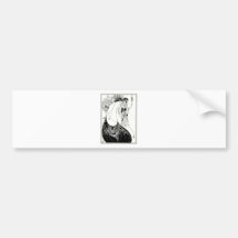 Aubrey Beardsley Peacock Skirt Bumper Stickers