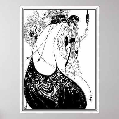 Aubrey Beardsley - The Peacock Skirt by VintageCabaret