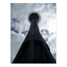 Auckland NZ Sky Postcard