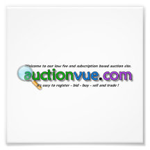 auctionvue.com logo with no auction hammer photo art