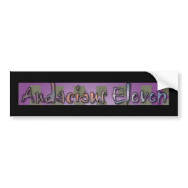 Audacious Eleven Bumper Stickers