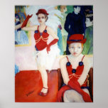 Audacious Red Dancers Poster