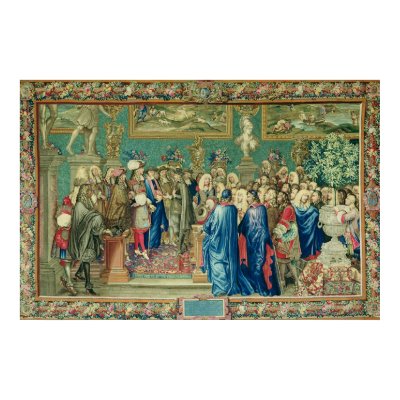 Audience Granted by Louis XIV  to the Count by bridgemanart