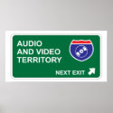 Audio and Video Next Exit posters