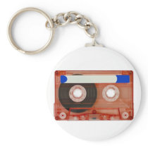 audio compact cassette keychain