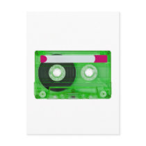 audio compact cassette postcards