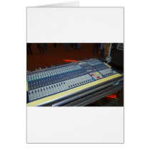 audio mixing console - sound board