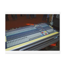 audio mixing console - sound board