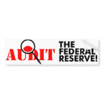 Audit the FED Bumper Sticker bumper stickers