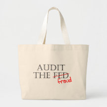 Audit the Fraud Tote Bags
