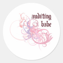 Auditing Babe Sticker