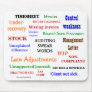 AUDITING SWEAR WORDS mousepad (mulitcolour)