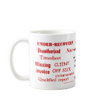 Auditing Swear Words!! mugs