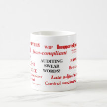 Auditing Swear Words!! Mugs