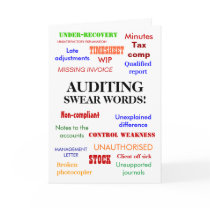 Auditing Swear Words! (multicolour) cards