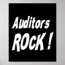 Auditors Rock! Poster Print