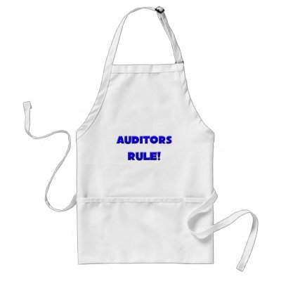 Auditors Rule! Apron by professions
