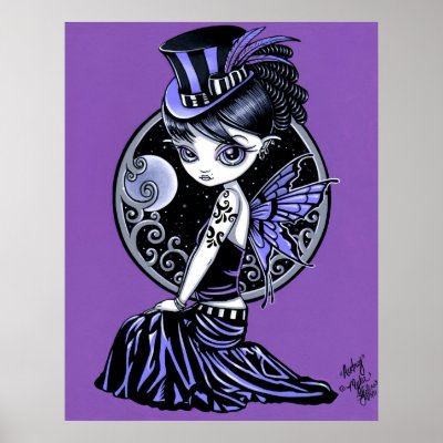 "Audrey" Gothic Victorian Fairy Poster by mykajelina