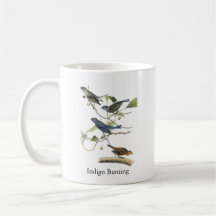 Audubon Indigo Bunting Print Mugs