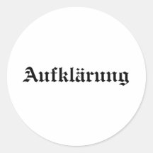 Aufklarung Sticker